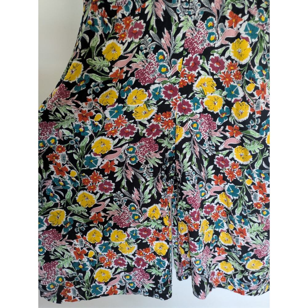 Natural Life Boho Floral Wide Leg Jumpsuit V-Neck Boho - Picture 3 of 5